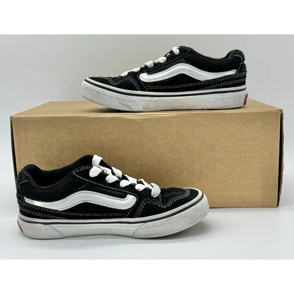 Vans Old Skool Black White‎ Youth Size 1 Classic Skate Shoes Kids